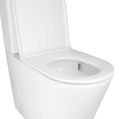фотографія Унітаз-компакт Qtap Scorpio безободковий Ultra Quiet з сидінням Soft-close QT14222125AUQW
