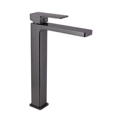 фото Смеситель для раковины Qtap Gemini высокий QTGEM269GMB45680 Gunmetal Black PVD