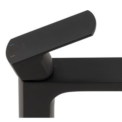 фото Смеситель для раковины Qtap Lipno высокий QTLIPNO1023H101CB Black Matt