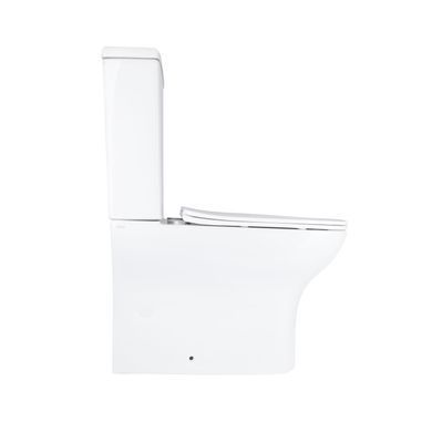 фотографія Унітаз підлоговий Qtap Aries Rimless безобідковий з сидінням Soft-close WHITE QT03228302W