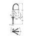 Змішувач для кухні з гнучким виливом Grohe Eurocube (31395DC0)