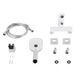 Змішувач для ванни Qtap Gemini (з душовим гарнітуром) QTGEM259CRW45683 Chrome/White