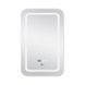 Дзеркало Qtap Mideya (DC-F911) 500х800 з LED-підсвічуванням Touch, з антизапотіванням, з годинником, димером, рег. яскравості QT2078F911W