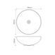 Раковина накладна Mixxus Premium ELLIPSE-0106 MARBLE 390х390х140mm (MP6533)