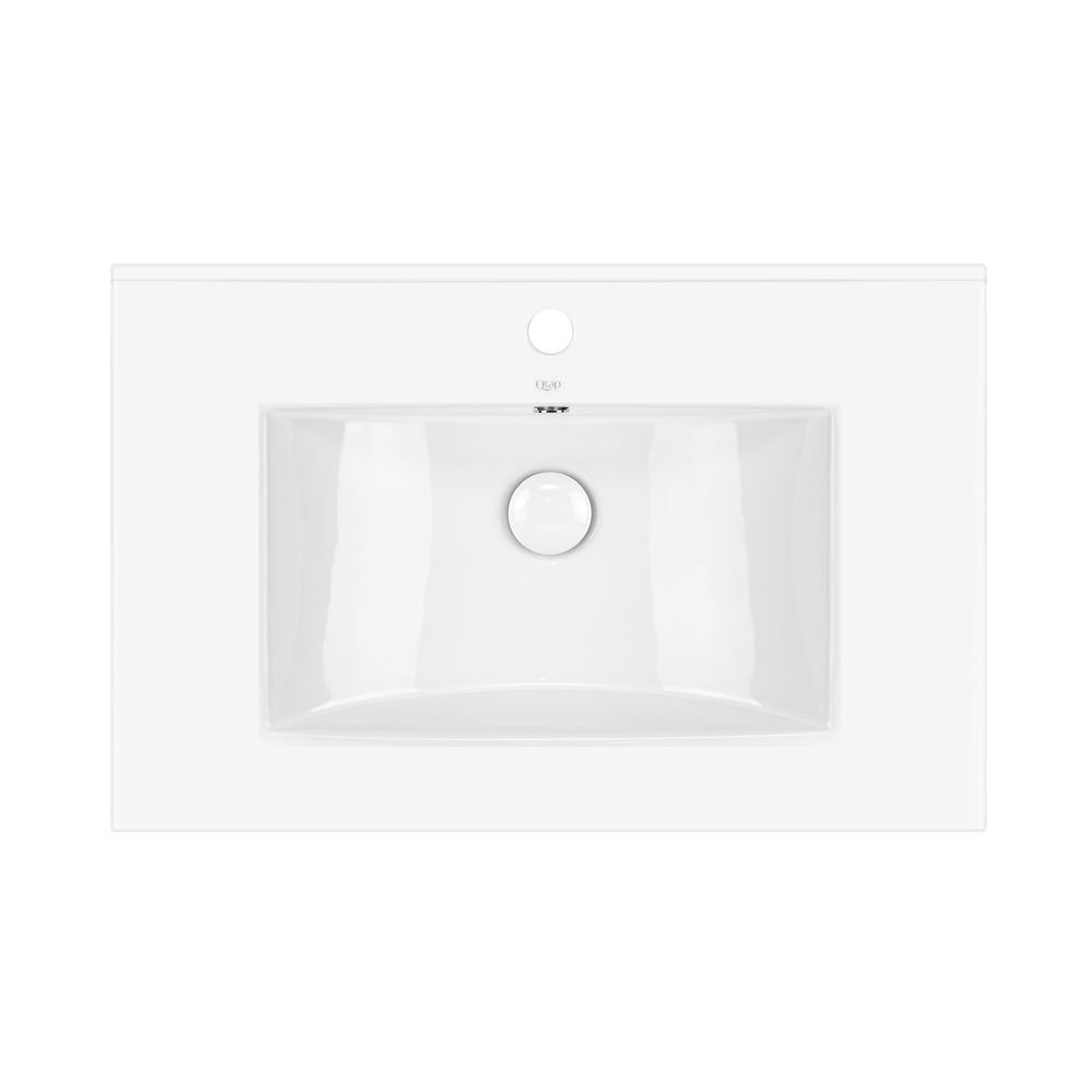 фото Раковина Qtap Albatross 700х460х180 White с донным клапаном QT01113070CW