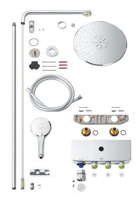 фото Душова система з термостатом для душа Grohe Euphoria SmartControl System (26507000)