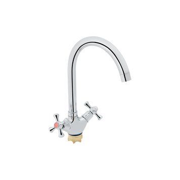 фотографія Смеситель для кухни Lidz Lamb 278F двухвентильный LDLAM278FCRM35071 Chrome