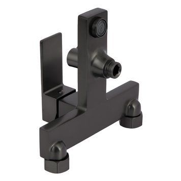 фотографія Змішувач для ванни Qtap Gemini (з душовим гарнітуром) QTGEM259GMB45684 Gunmetal Black PVD