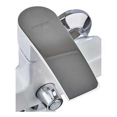 фото Змішувач для ванни Mixxus Magnum 006 (Euro) White-Chrome (MI6202)