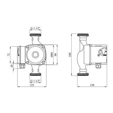 фото Насос циркуляционный Forwater GPD 25/4-180 (Grundfos)