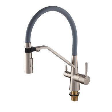 фото Змішувач для кухні Mixxus Premium Magnet 021 SS COLOR REFL.GREY (MI6976)