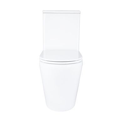 фотографія Унітаз підлоговий Qtap Dove Rimless безобідковий з сидінням Soft-close WHITE QT06228380BW
