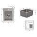 Мойка для кухни интегрированная Lidz Handmade H4050 (LDH4050BRU39258) Brushed Steel 3,0/1,0 мм