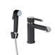 Смеситель для раковины Qtap Grand (с гигиеническим душем) QTGRA272CRB45672 Chrome/Black
