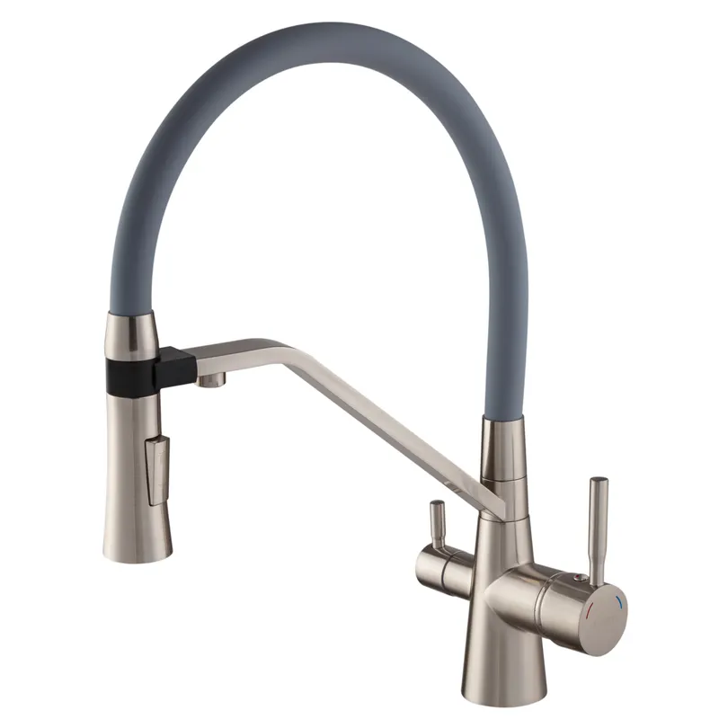 фото Змішувач для кухні Mixxus Premium Magnet 021 SS COLOR REFL.GREY (MI6976)