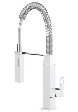 фото Змішувач для кухні з гнучким виливом Grohe Eurocube (31395000)