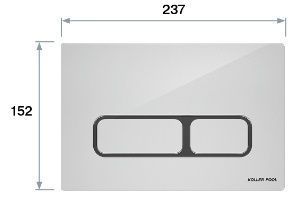 фотографія EDGE панель змиву біла