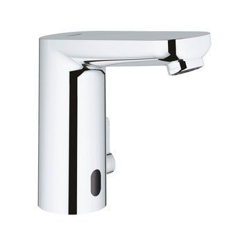 фотографія Инфракрасный электронный смеситель для раковины Grohe Get E 36366001 изготовлен из высококачественной латуни, которая не подвержена коррозии, устойчива к трещинам. Благодаря технологии StarLight имеет высокопрочное хромированное покрытие, которое будет вы