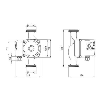 фотографія Насос циркуляционный Forwater GPD/UPS 25/6-180 используется в системах отопления и теплоснабжения, обеспечивая надежную циркуляцию воды. Его конструкция позволяет регулировать скорость вращения вала в соответствии с потребностями системы. Насос имеет три
