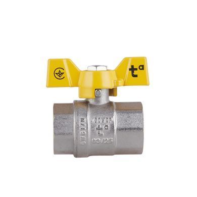 фотографія Кран кульовий Thermo Alliance Standart 1" ВР для газу (метелик) SD602NG25PN40