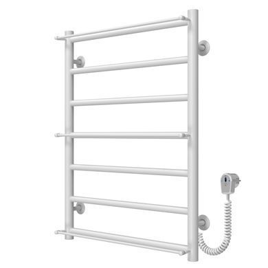 фотографія Рушникосушарка електрична Ladder П7 500х700 Deffi нержавіюча сталь (Білий, EF16, Праве підключення)