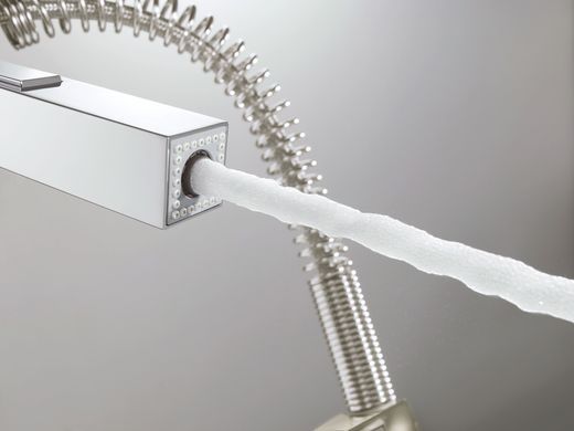 фото Змішувач для кухні з гнучким виливом Grohe Eurocube (31395000)