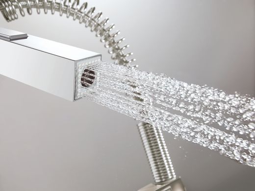 фото Змішувач для кухні з гнучким виливом Grohe Eurocube (31395000)