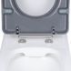 Унітаз підлоговий Qtap Freedom інклюзивний Rimless безобідковий з сидінням Soft-close WHITE QT22226098W