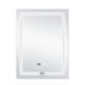 Дзеркало Qtap Mideya (DC-F937) 600х800 з LED-підсвічуванням Touch, з антизапотіванням, з годинником, димером, рег. яскравості QT2078F937W