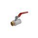 фото Кран шаровой STA 3/4" ВН PN30 ручка, никелированный