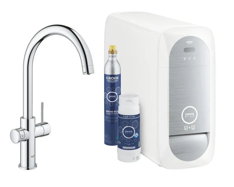 фото Система фильтров для питьевой воды со смесителем Grohe Blue Home Connected (31455001)