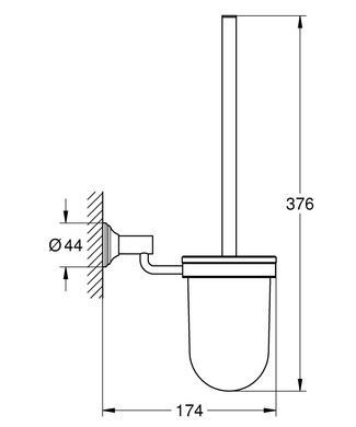 фото Ершик для унітазу Grohe Essentials Authentic (40658001)