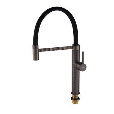 фото Змішувач для кухні Mixxus Premium Oliwer 017 GRAPHITE REFL.BLACK (MI6967)