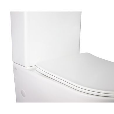 фото Унитаз-компакт Qtap Stork/Swan безободковый с сиденьем Soft-close QT15222178W