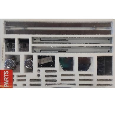 фото Двері у нішу розсувні KOER SR SD05-140x200-TR-01 прозоре скло EASY CLEAN 6мм хром (KR5406)