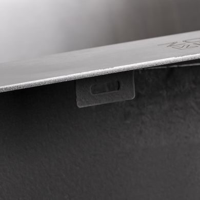 фотографія Мийка для кухні інтегрована Lidz Handmade H5050 (LDH5050BRU35375) Brushed Steel 3,0/1,0 мм