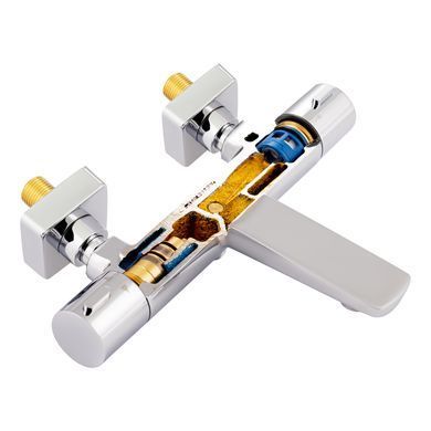 фотографія Змішувач для ванни Qtap Votice термостатичний QVTC30T105GC Chrome