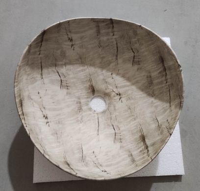 фото Раковина накладна Mixxus Premium WAVE-0103 MARBLE 380х380х170mm (MP6532)