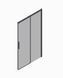 Двері у нішу розсувні KOER SR SD05-140x200-TR-01 прозоре скло EASY CLEAN 6мм хром (KR5406)