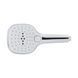 Лейка для ручного душа Qtap Rucni 120х120 мм прямоугольная QTHLA120N3KCW Chrome/White