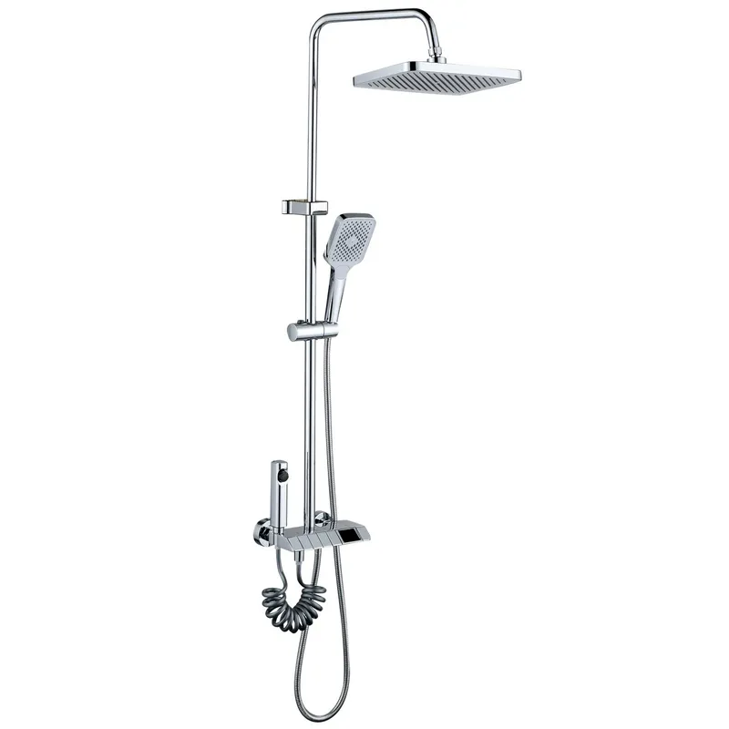 фото Душова колона зі змішувачем Mixxus Premium NEPTUNE 009-J з кнопкою перемикання,4 режими (MI6832)