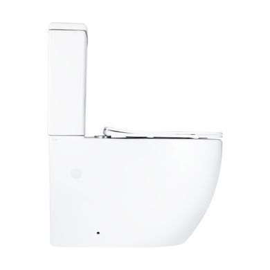 фотографія Унітаз підлоговий Qtap Grand Ultra Quiet безобідковий з сидінням Soft-close WHITE QT26228301W