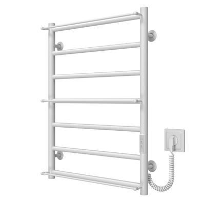 фотографія Рушникосушарка електрична Ladder П7 500х700 Deffi нержавіюча сталь (Білий, WD03, Праве підключення)