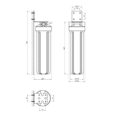 фото Фильтр магистральный в сборе Titan HB20-B