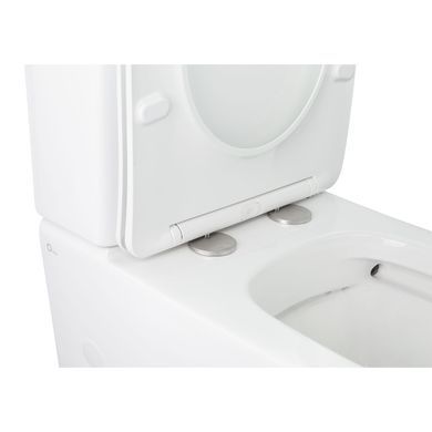фото Унитаз-компакт Qtap Stork/Swan безободковый с сиденьем Soft-close QT15222179W