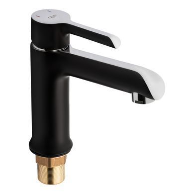 фото Смеситель для раковины Qtap Grand QTGRABCR001F Chrome/Black