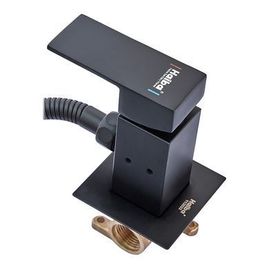 фотографія Змішувач для гігієнічного душу Haiba Kubus 002 (Inner) Black (HB3952)