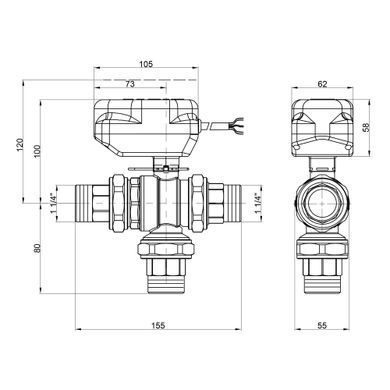 фотографія Кран кульовий зонний Icma 1" 1/4 №344