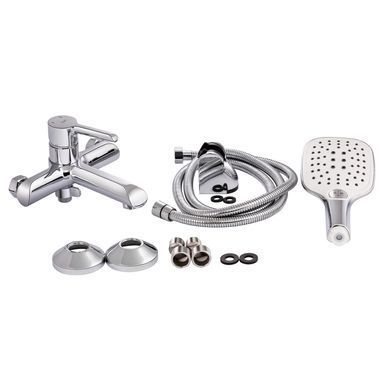 фотографія Змішувач для ванни Qtap Grand (з душовим гарнітуром) QTGRACRM006 Chrome
