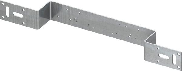 фотографія Монтажна пластина TECE з оцинкованої сталі для двох настінних куточків, розмітка 150 і 80 мм